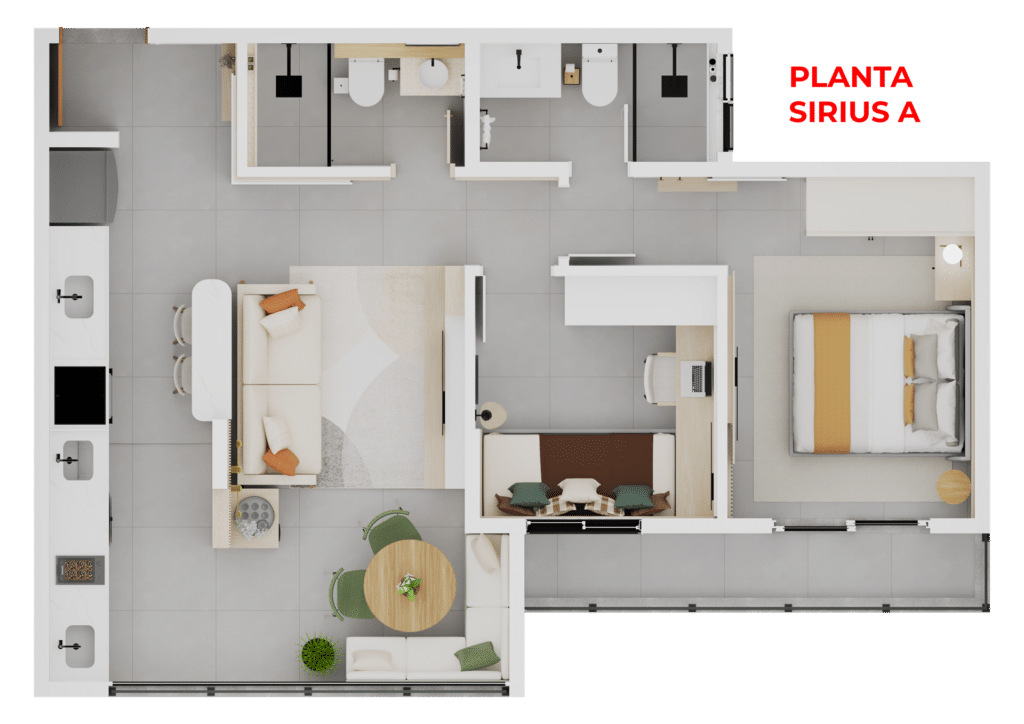 Construtora Jcardoso - Residencial Sirius - Apto a Venda na Planta em Sorocaba
