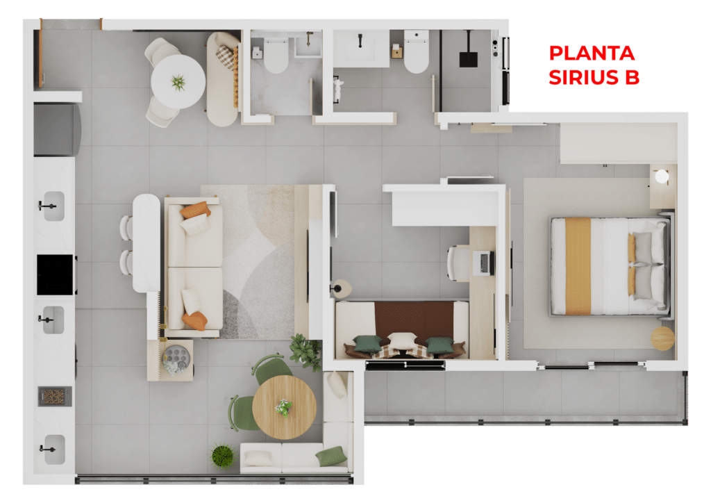 Construtora Jcardoso - Residencial Sirius - Apto a Venda na Planta em Sorocaba