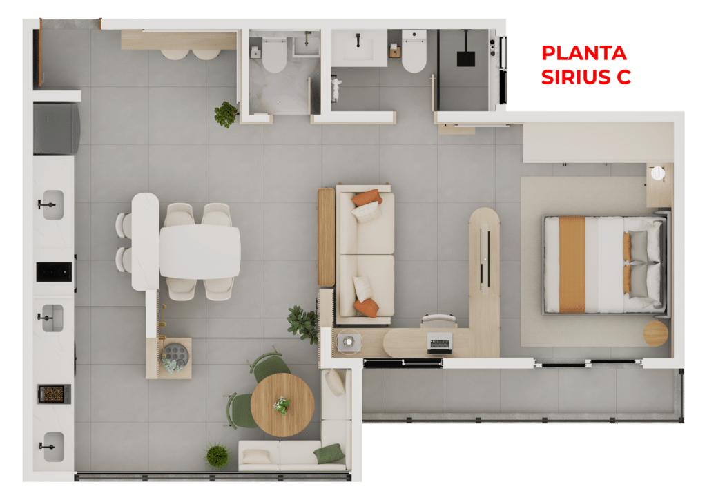 Construtora Jcardoso - Residencial Sirius - Apto a Venda na Planta em Sorocaba