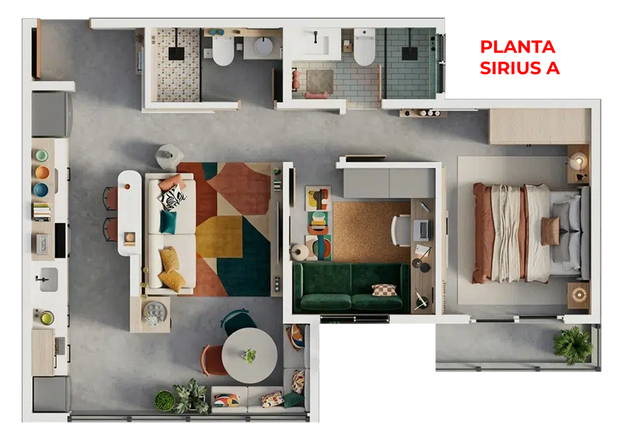 Construtora Jcardoso - Residencial Sirius - Apto a Venda na Planta em Sorocaba